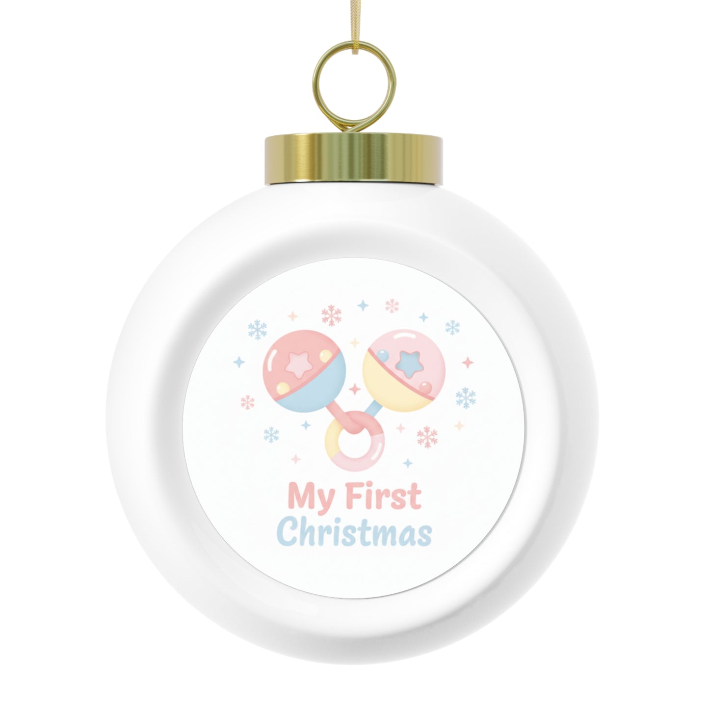 Christmas Ball Ornament — My First Christmas Keepsake