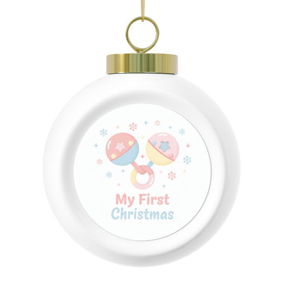 Christmas Ball Ornament — My First Christmas Keepsake
