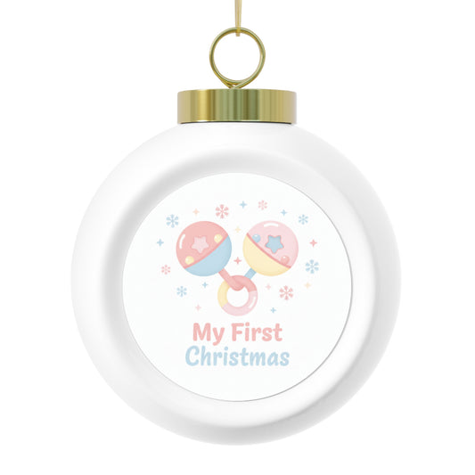 Christmas Ball Ornament — My First Christmas Keepsake