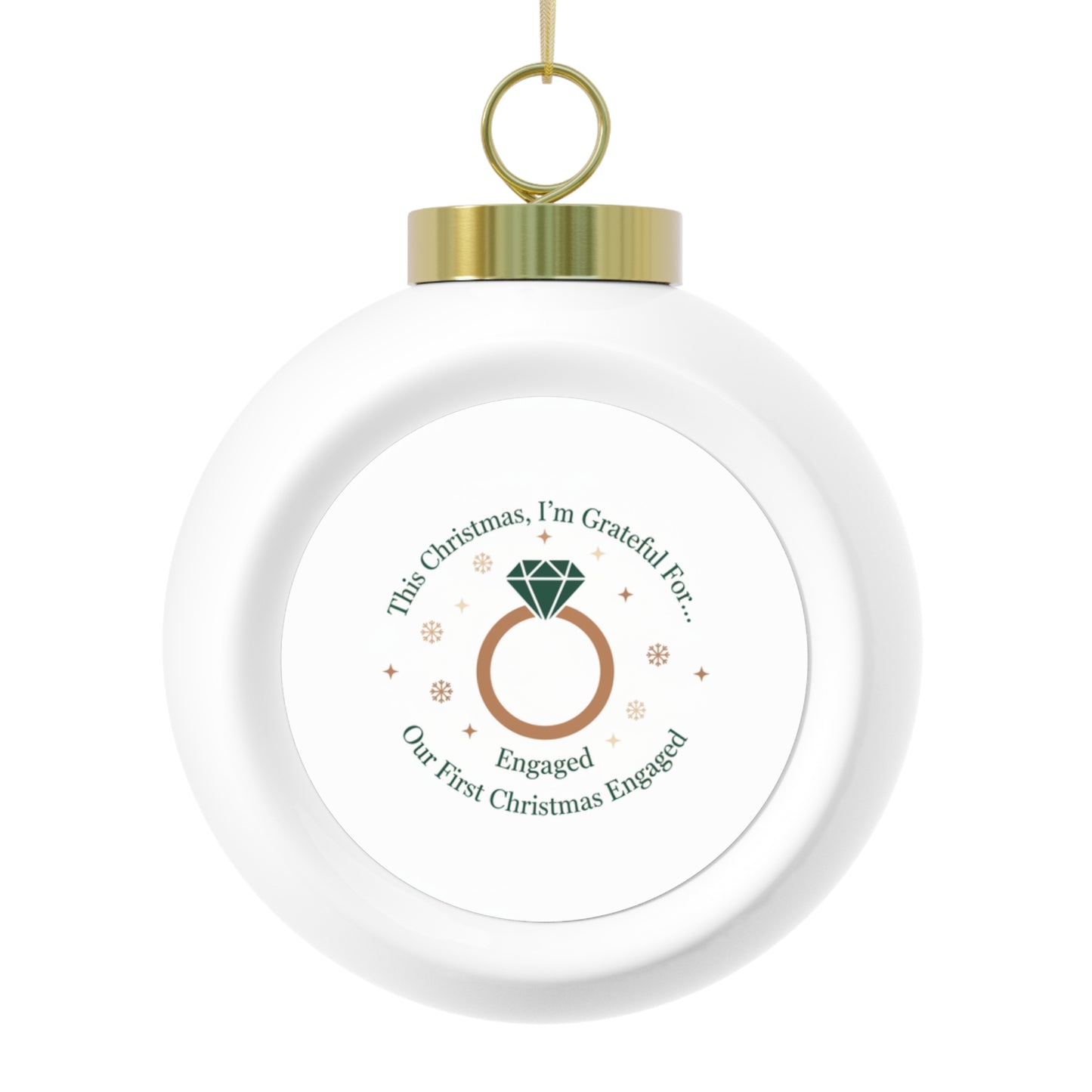 Christmas Ornament - Our First Christmas Engaged
