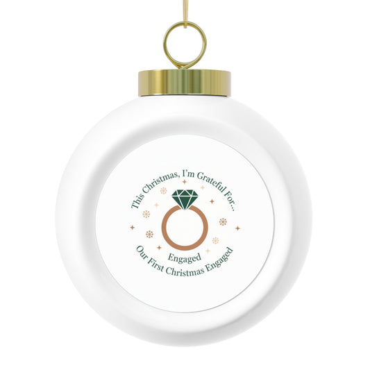 Christmas Ornament - Our First Christmas Engaged