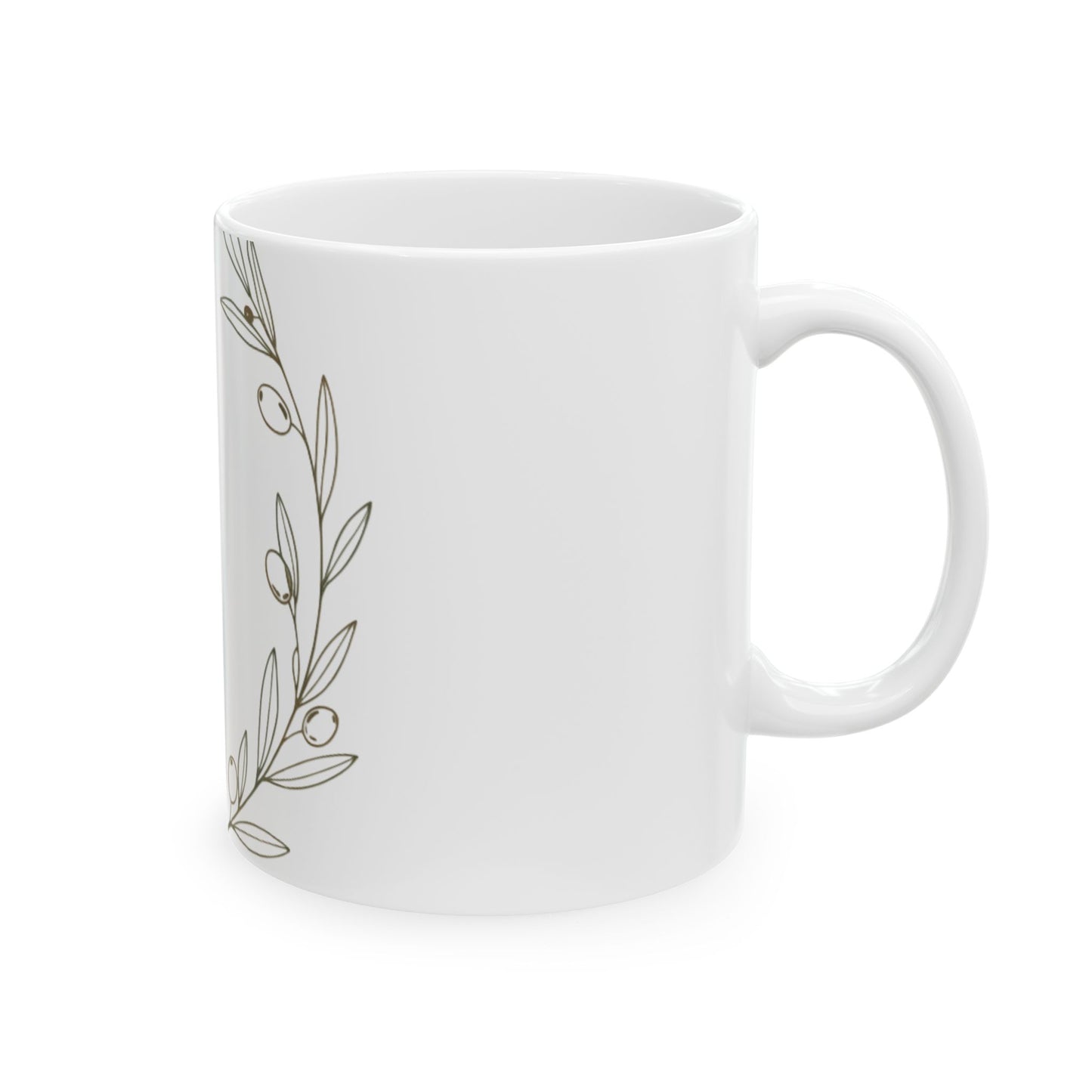 11oz Ceramic Mug, Olive Branch Duo, Family Gift, Friend Gift