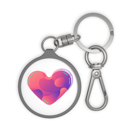 Gradient Blob Heart | Keyring Tag Accessory for Bags & Keys | Valentine, Galentine’s, Bestie Gift | Y2K Aesthetic