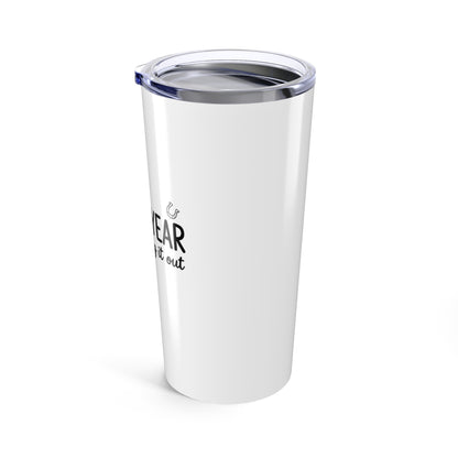Lucky Year Bilingual Snake | 20oz Stainless Steel Tumbler Travel Cup | Lunar New Year Gift for Family & Friends | Chicken Scratch Irony