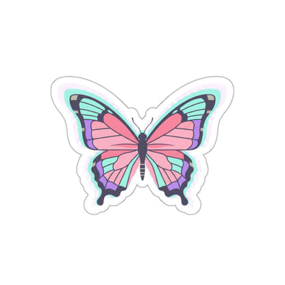 Holographic Gradient Butterfly | Die-Cut Vinyl Sticker for Laptop & Water Bottle | Valentine & Galentine Gift | Y2K Aesthetic