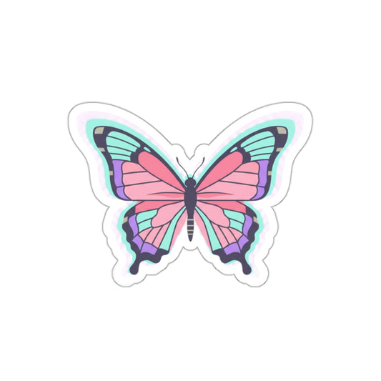 Holographic Gradient Butterfly | Die-Cut Vinyl Sticker for Laptop & Water Bottle | Valentine & Galentine Gift | Y2K Aesthetic