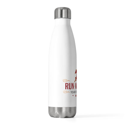 Lucky An Fire Horse 2026 Design | 20oz Insulated Stainless Steel Tumbler | Lunar New Year Gift for Family & Teachers | Red Gold Festive