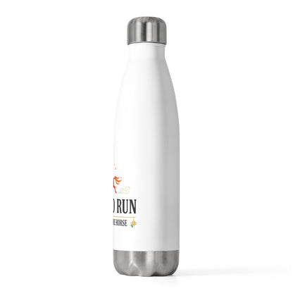 Fire Horse Lunar New Year 2026 | 20oz Insulated Stainless Steel Tumbler Bottle | Family & Teacher Gift | Red Gold CNY Art