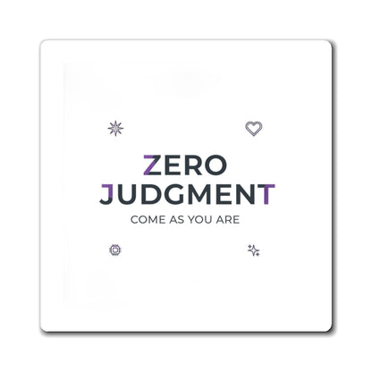 Zero Judgement Zone | Gradient Peace Fridge Magnet Set | Galentine’s & Teen Dorm Gift | Y2K Aesthetic Valentine Vibes