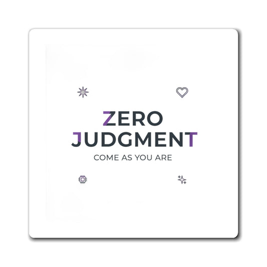 Zero Judgement Zone | Gradient Peace Fridge Magnet Set | Galentine’s & Teen Dorm Gift | Y2K Aesthetic Valentine Vibes