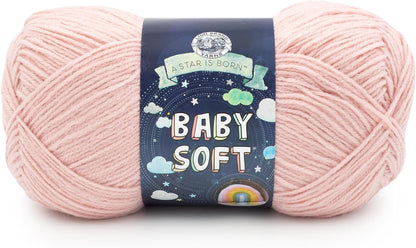 (1 Skein) Babysoft Baby Yarn Yarn, White