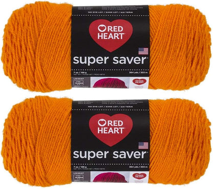 Bulk Buy:  Super Saver (2-Pack) (Cherry Red, 7 Oz Each Skein)