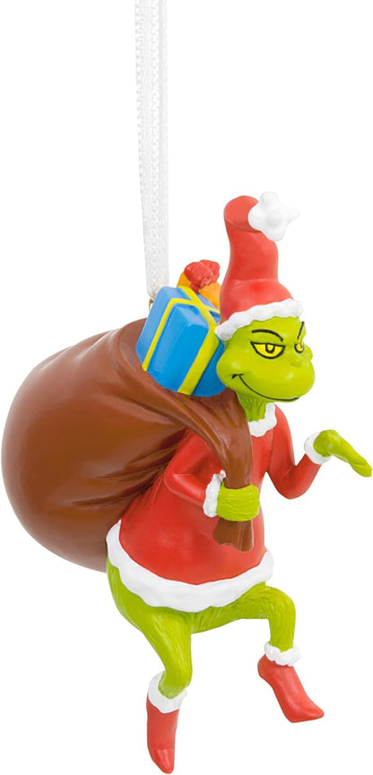 Dr. Seuss'S How the Grinch Stole Christmas! Grinch with Sack of Gifts Christmas Ornament