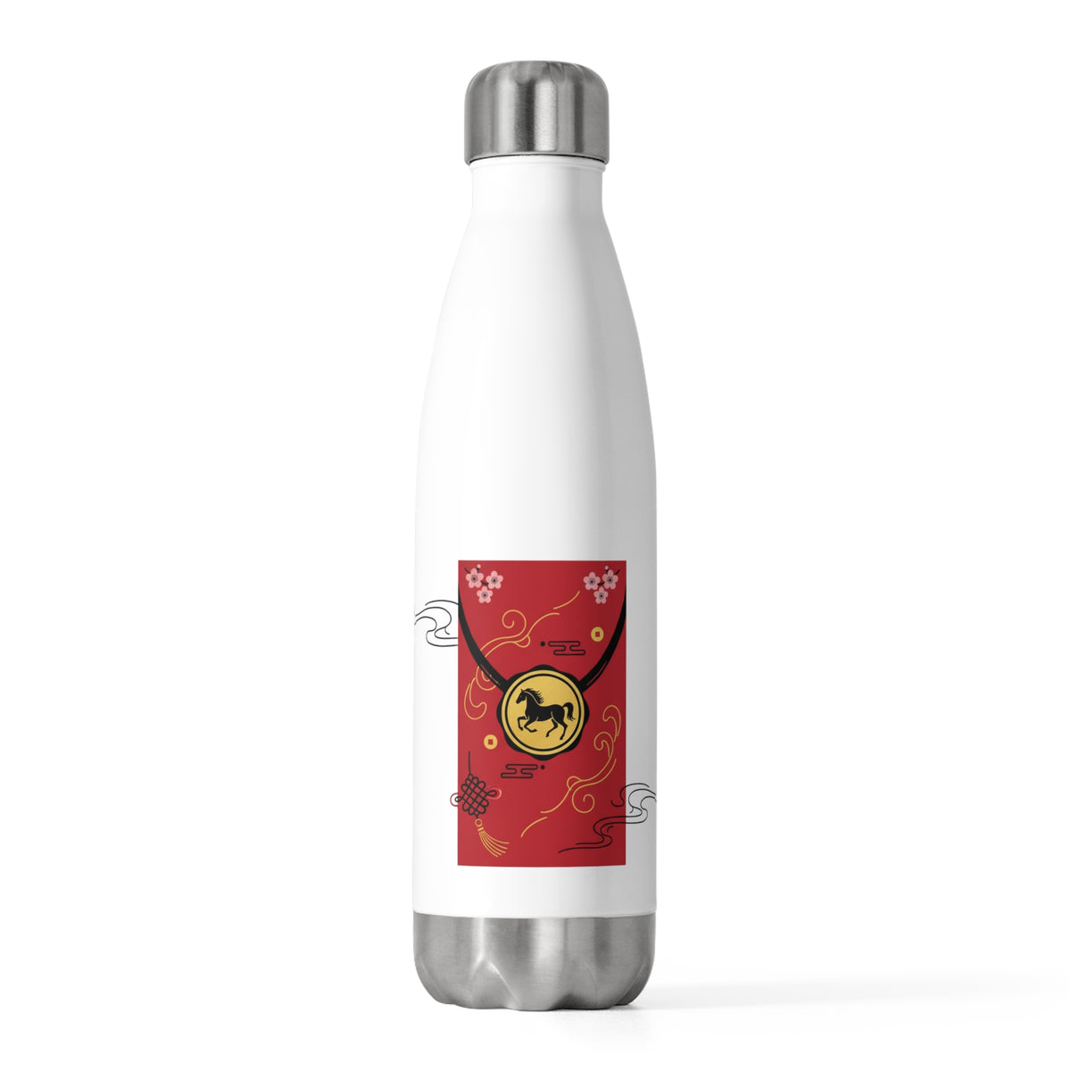 Fire Horse Red Envelope (Gold Foil) | 20oz Insulated Stainless Steel Tumbler | Lunar New Year Gift for Family & Friends | Bold Red
