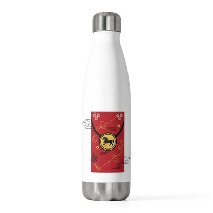 Fire Horse Red Envelope (Gold Foil) | 20oz Insulated Stainless Steel Tumbler | Lunar New Year Gift for Family & Friends | Bold Red
