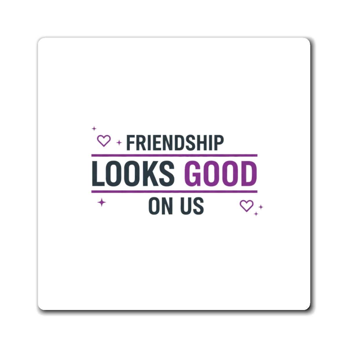 Galentine Squad Goals | Friendship Magnet Set | Bestie & Sister Gift for Valentine’s | Y2K Aesthetic Typography