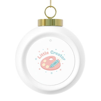 Christmas Ball Ornament Little Creator - Cute Kids' Keepsake