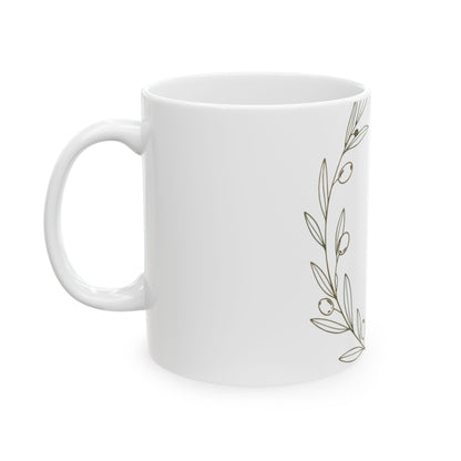 11oz Ceramic Mug, Olive Branch Duo, Family Gift, Friend Gift