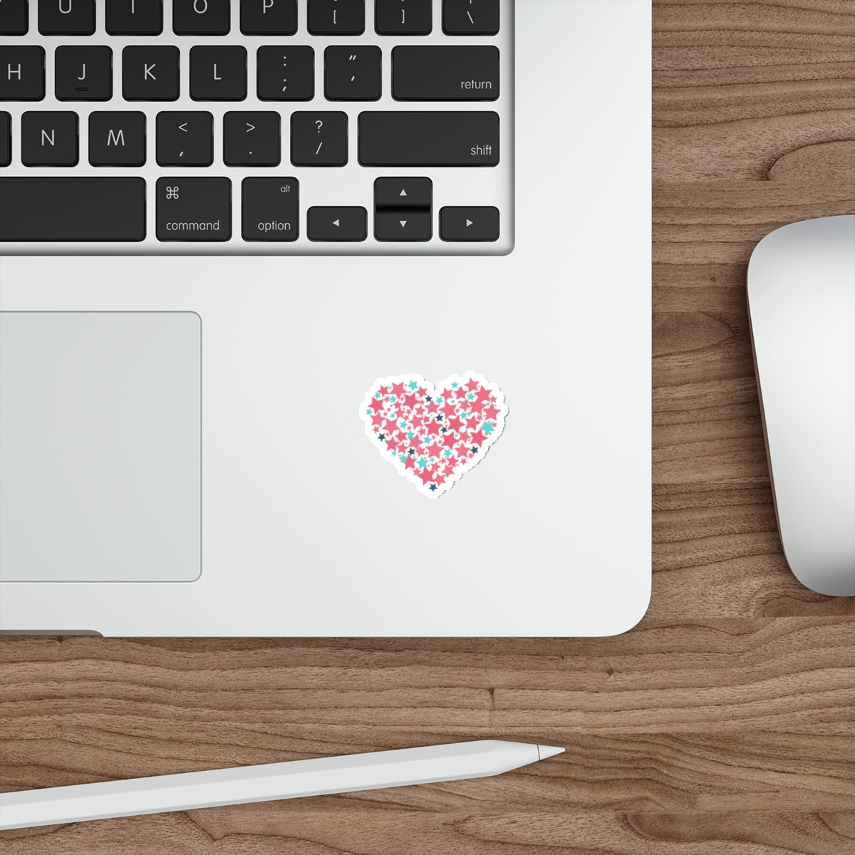 Star Cluster Heart | Die-Cut Vinyl Sticker for Laptops & Water Bottles | Valentine & Galentine Gift | Y2K Aesthetic Pink Gold