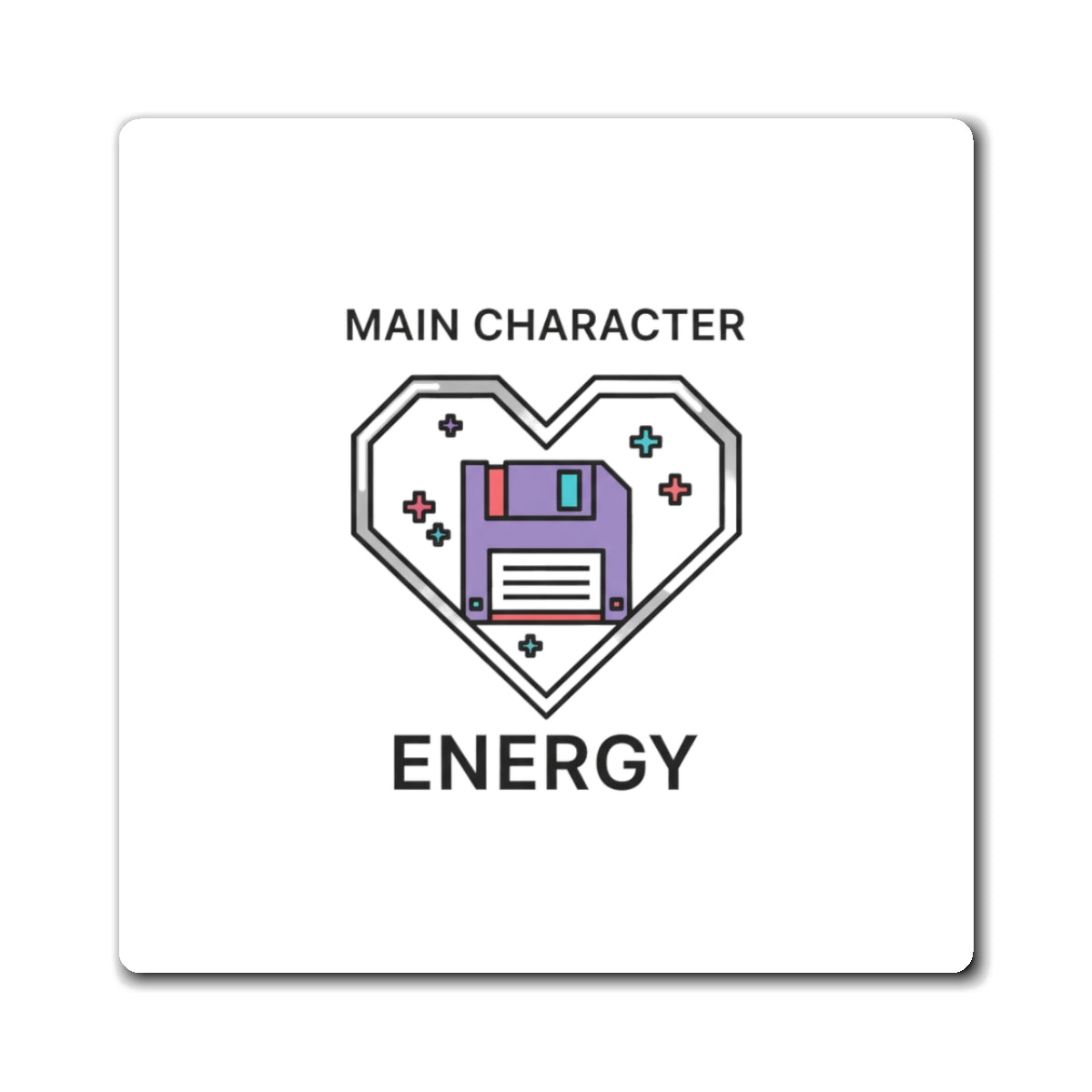 Y2K Holographic Chrome Vibes | Retro Fridge Magnet Set | Valentine & Galentine Gift for Gen Z | 2000s Nostalgia Aesthetic