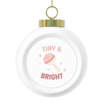 Ceramic Christmas Ball Ornament - Tiny & Bright