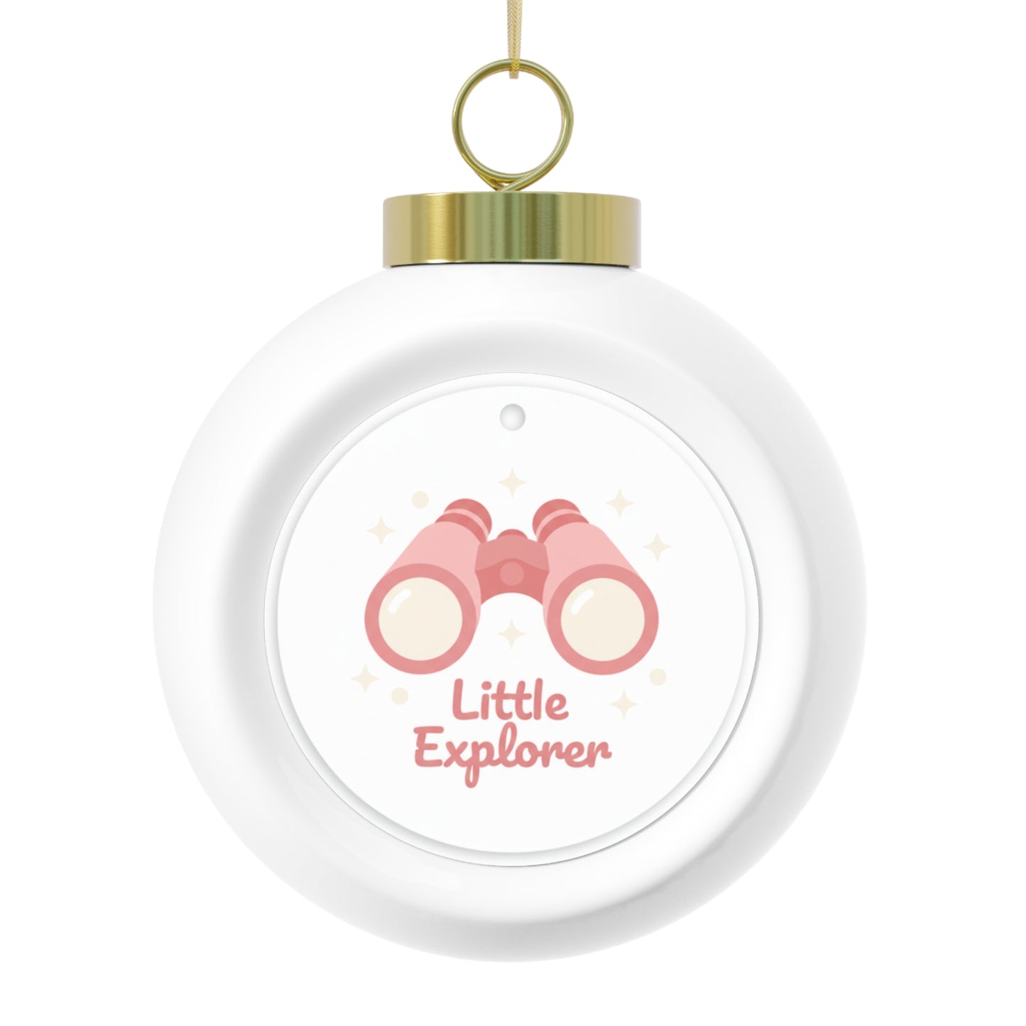 Christmas Ball Ornament Little Explorer – Glossy Ceramic Keepsake