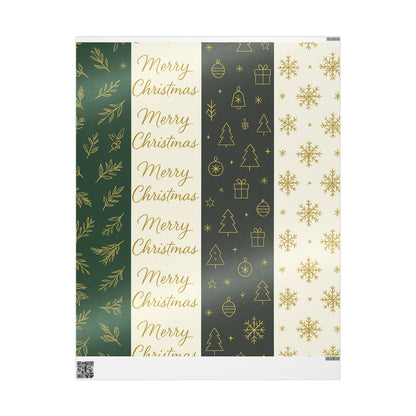 Christmas Wrapping Paper Set - Merry Christmas Designs