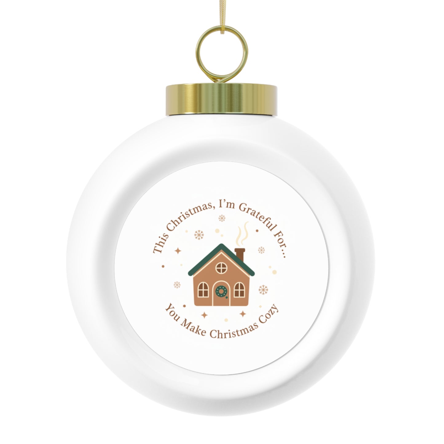 Ceramic Christmas Ornament — You Make Christmas Cozy
