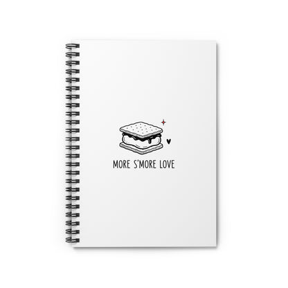 Spiral Journal Notebook, Smore Love, School Gift, Book Collector