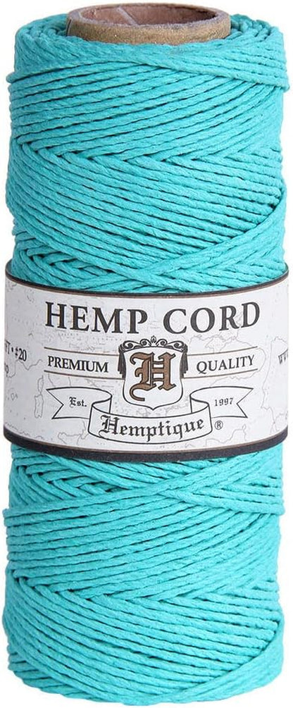 100% Hemp Cord Spool - 62.5 Meter Hemp String - Made with Love - No. 20 ~ 1Mm Cord Thread for Jewelry Making, Macrame, Scrapbooking, DIY, & More - White