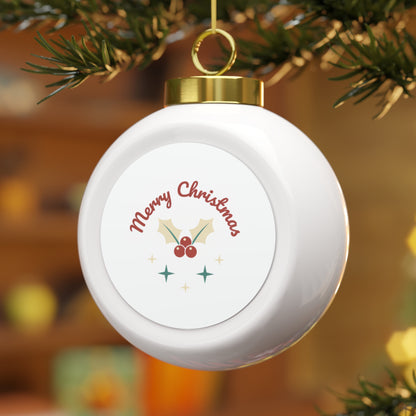 Ceramic Christmas Ball Ornament – Merry Christmas