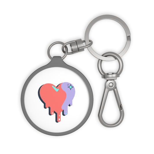 Melting Heart Drip Gradient | Keyring Tag for Bags & Keys | Valentine & Galentine Gift for Her | Y2K Aesthetic