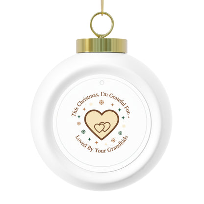 Ceramic Christmas Ornament - Loved By Your Grandkids