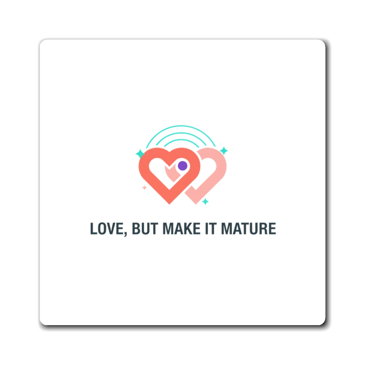 Mature Romance Vibes | Sublimation Fridge Magnet Set + Sticker Feel | Valentine & Galentine Gift for Couples/Friends | Modern Minimal Y2K