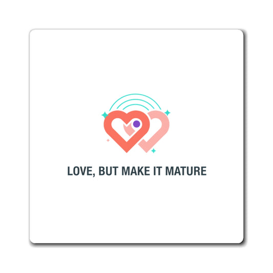 Mature Romance Vibes | Sublimation Fridge Magnet Set + Sticker Feel | Valentine & Galentine Gift for Couples/Friends | Modern Minimal Y2K