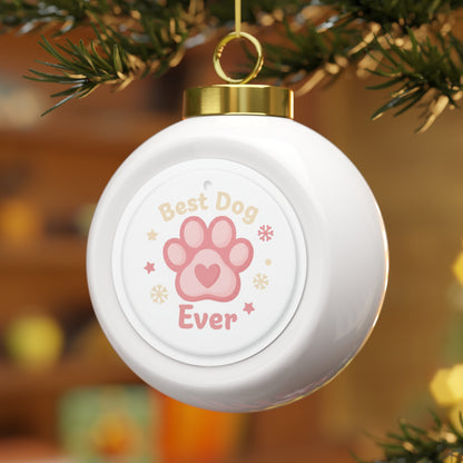 Christmas Ball Ornament - Best Dog Ever