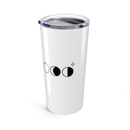 Moon Phases Tumbler Wrap | 20oz Stainless Steel Travel Cup | Family & Friend Gift | Modern Boho Irony Aesthetic