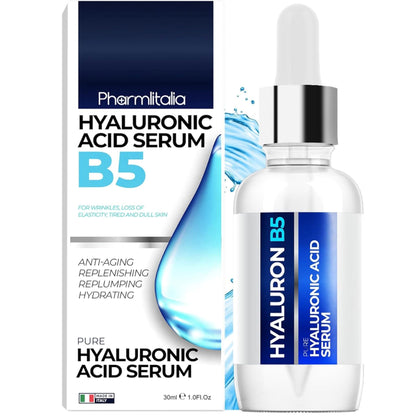 Pure Hyaluronic Acid Serum for Face with Vitamin B5 Hydrating Serum for