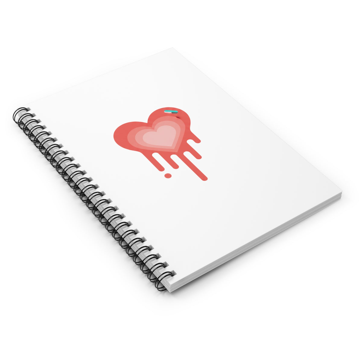 Melting Heart Drip Gradient | Spiral Journal Notebook for Notes & Doodles | Back to School, Galentine’s | Y2K Aesthetic