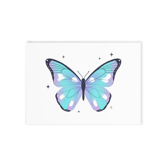 Holographic Gradient Butterfly | Holiday Greeting Card + Postcard | Valentine & Galentine Gift | Y2K Aesthetic