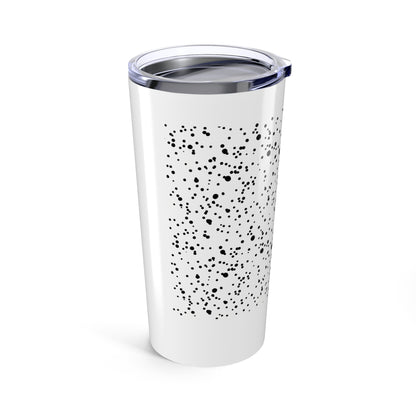 Terrazzo Speckle Dots | 20oz Stainless Steel Travel Tumbler Cup | Family & Friend Gift | Chicken Scratch Irony Aesthetic