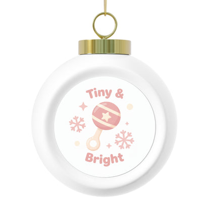 Ceramic Christmas Ball Ornament - Tiny & Bright