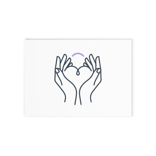 Line Art Heart Hands | Valentine Holiday Greeting Card Set | Lover, Family & Friend Card | Minimalist Y2K Aesthetic