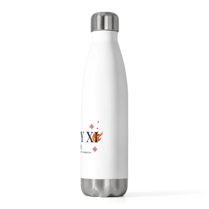 Lucky Xi Horse (Var 4) | 20oz Insulated Stainless Steel Tumbler | Lunar New Year 2026 Gift for Family & Friends | Red Gold