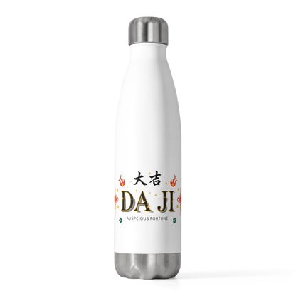 Da Ji Greeting Embossed | 20oz Insulated Stainless Steel Tumbler Bottle | Lunar New Year Gift for Family & Friends | Fire Horse 2026
