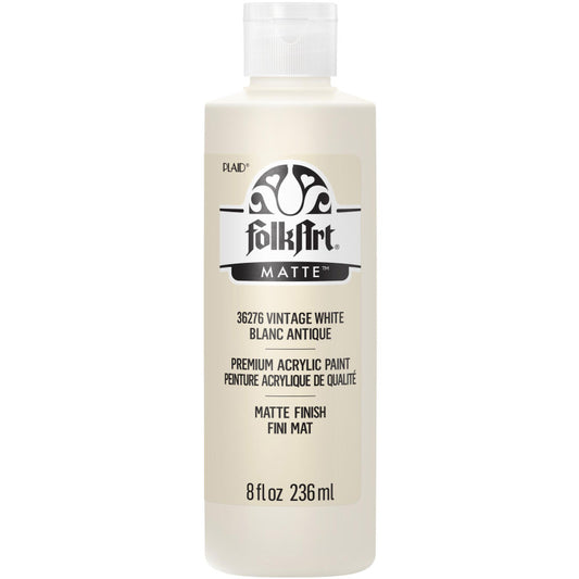 Acrylic Paint Matte, 8oz., Vintage White