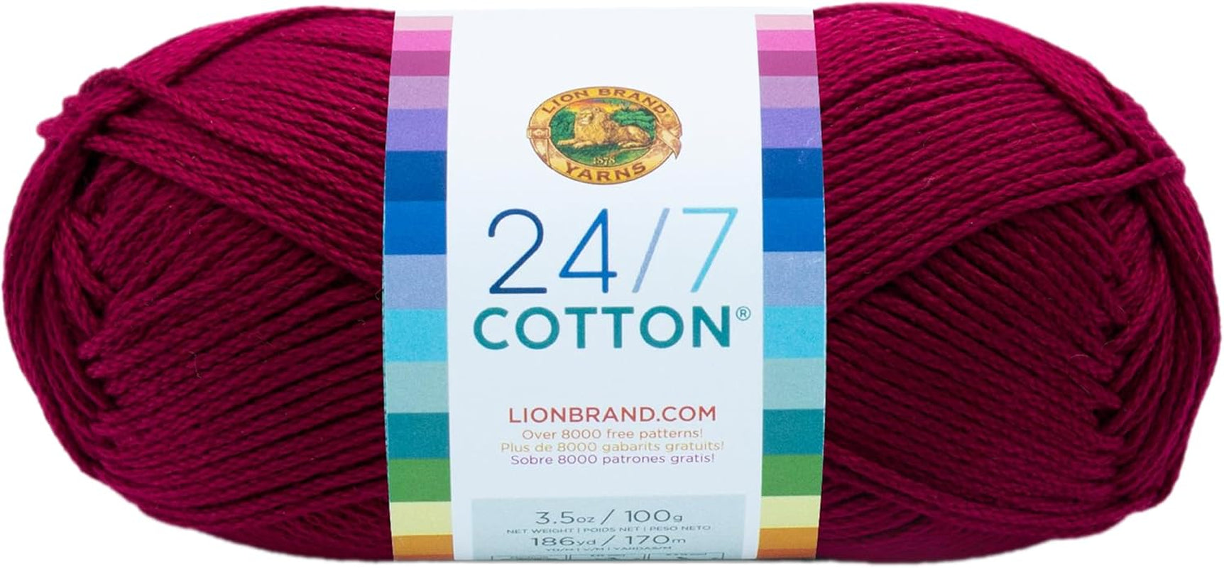 (1 Skein) 24/7 Cotton® Yarn, White