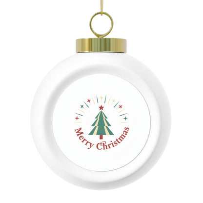 Ceramic Christmas Ball Ornament — Merry Christmas Holiday Decoration