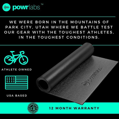 Sweat Proof Exercise Bike Mat, Stationary Bike Mat, Indoor Bike Mat, Exercise Bike Mats, Bike Mat Indoor Cycling, Exercise Bike Mat for Carpet Works with Peloton Bike Mat Wahoo Kickr