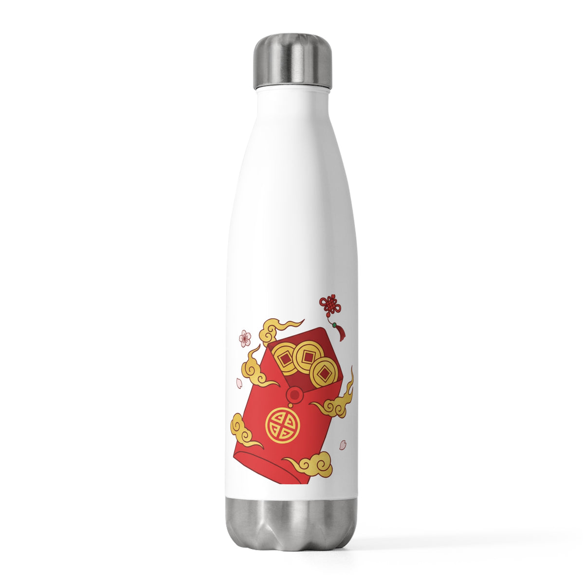 Red Envelope Horse Emblem | 20oz Insulated Stainless Steel Tumbler | Lunar New Year 2026 Gift for Family & Friends | Gold Foil Red